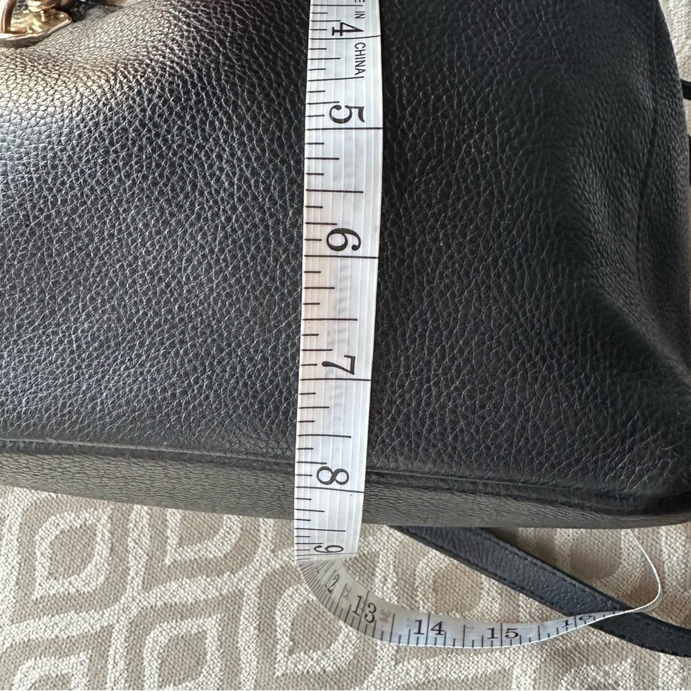 Cole Haan Benson Tote Black Pebbled Leather Quiet Luxury Classic - Picture 14 of 16
